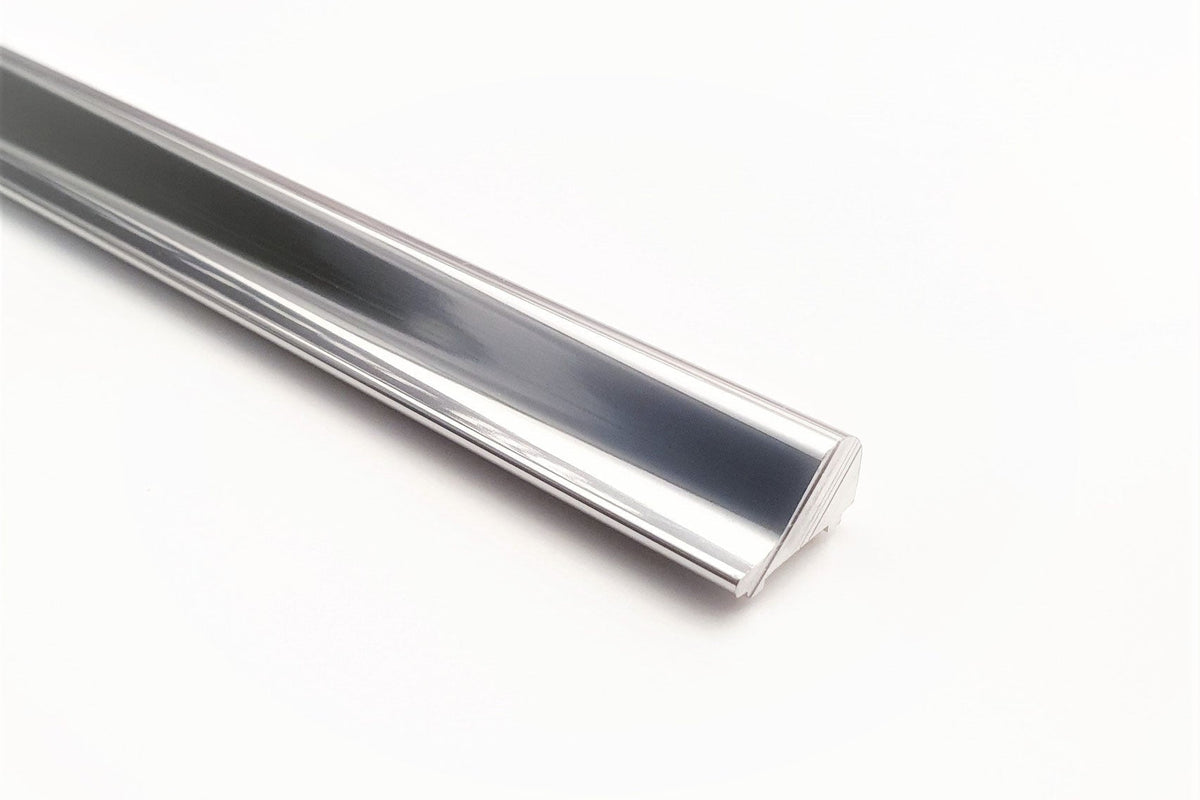 Schwallprofil aus Metall 15 x 9 mm – Vollmaterial, robust und langlebig – 100 cm – Art.Nr. S1L