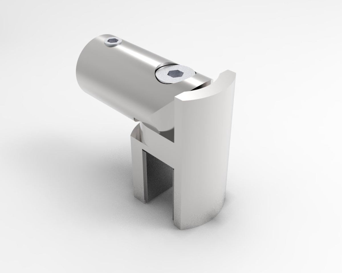 Drehbarer Glashalter für runde Stabilisierungsstange Ø 12 mm, Art.Nr. S1204