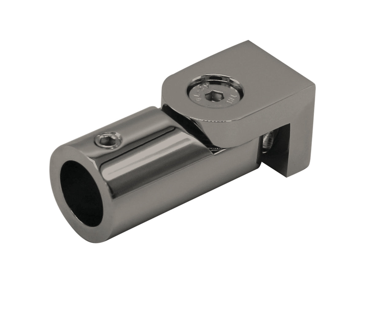 Wandhalter verstellbar für runde Stabilisierungsstange Ø 12 mm, Edelstahl gebürstet