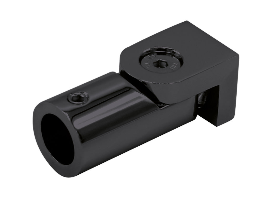 Wandhalter verstellbar für runde Stabilisierungsstange Ø 12 mm, Schwarz matt