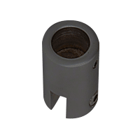 Senkrechter Glashalter für 10–12 mm Glas, Ø 19 mm, Schwarz matt