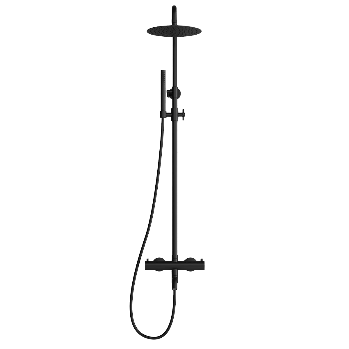 ScandTap Pleasure 3 Regendusch-Set mit Wanneneinlauf, Schwarz