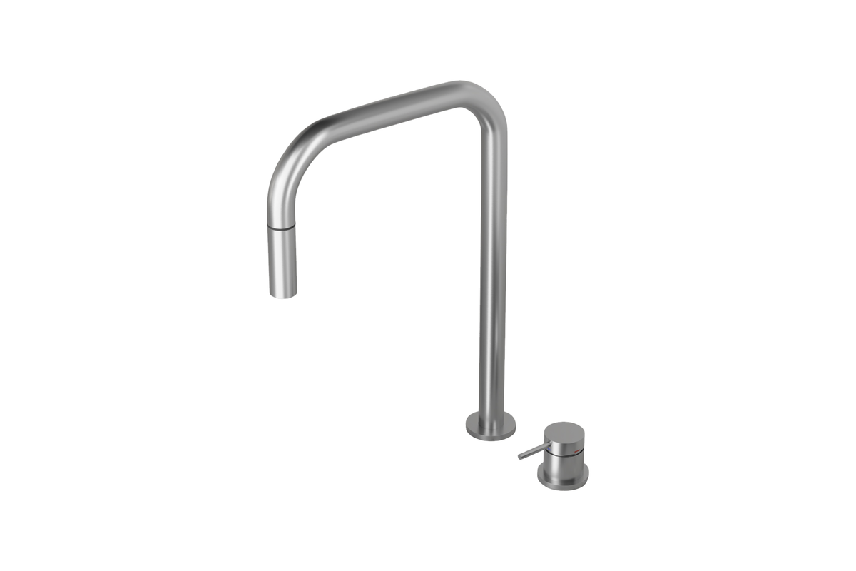 ScandTap Harmonized K2P Square Küchenarmatur, Edelstahl gebürstet