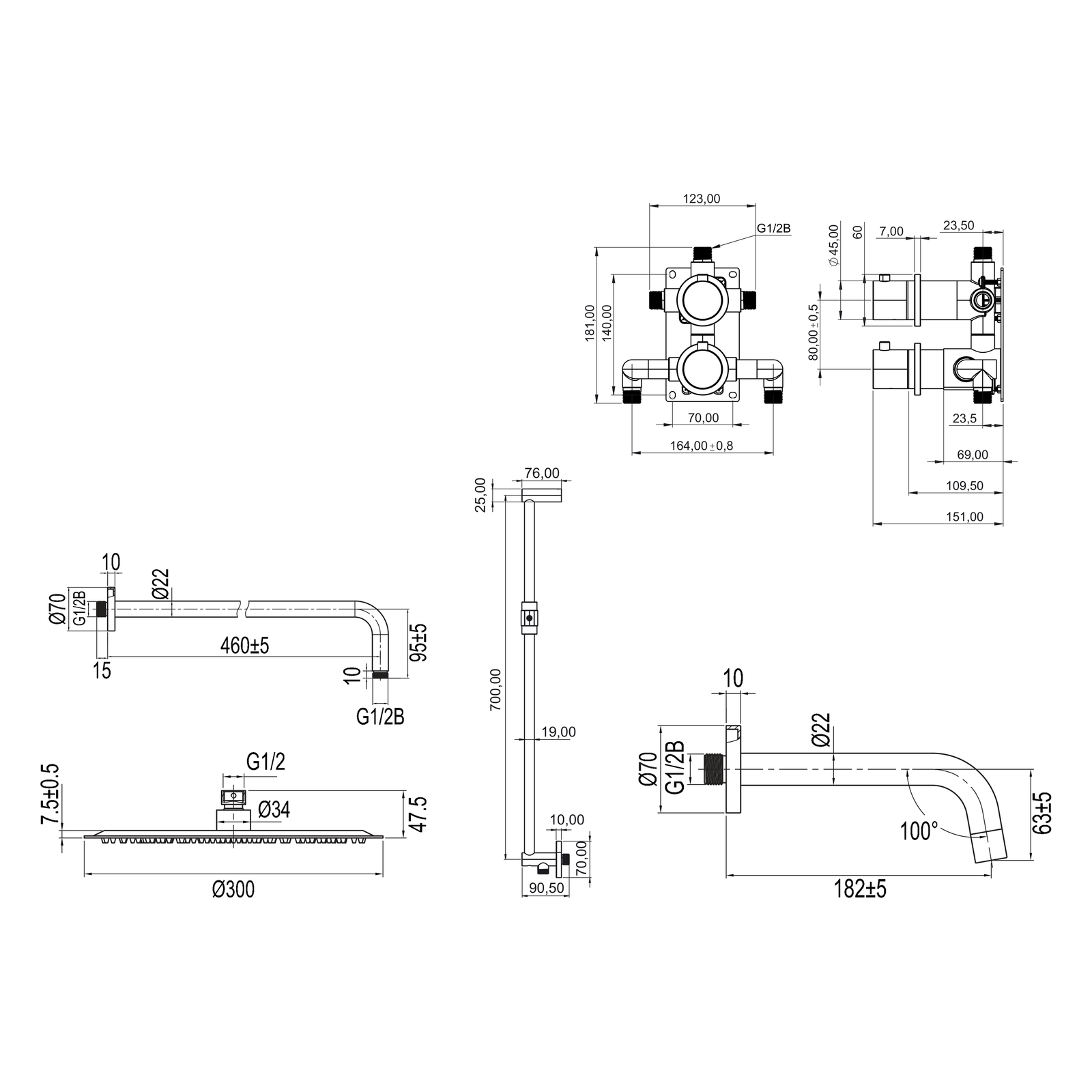 ScandTap Harmonized 6x Ce, Maßzeichnung