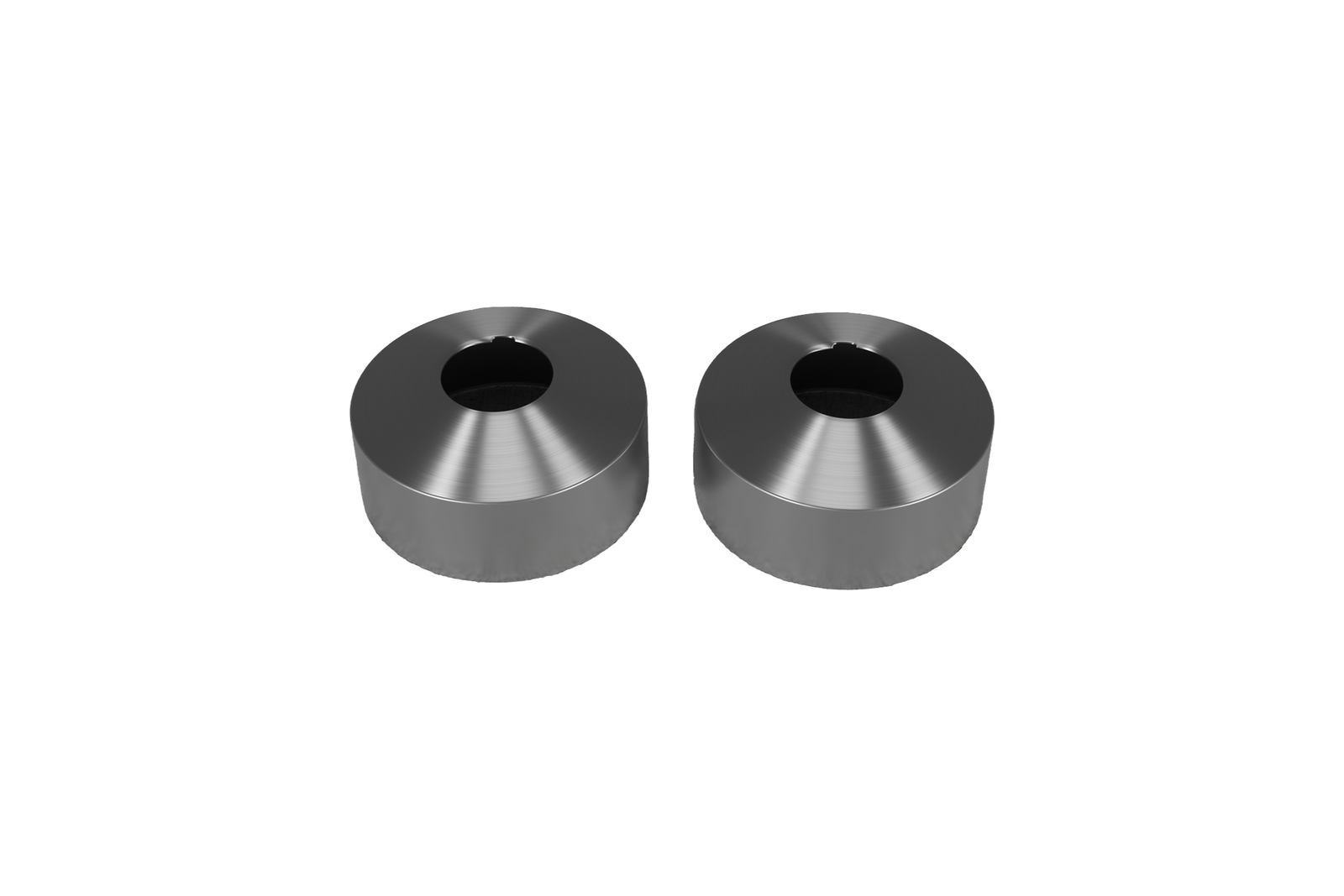 ScandTap Pleasure Abdeckkappen 33 mm, Edelstahl gebürstet