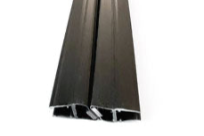 Schwarze Magnetdichtung, 180° fluchtend 2x 67,5°
