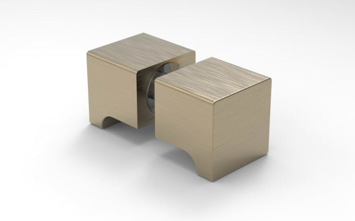 Duschtürgriff eckig, Art.Nr. SDK300, Bronze gebürstet