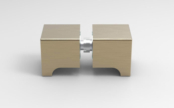 Duschtürgriff eckig, Art.Nr. SDK300, Bronze gebürstet