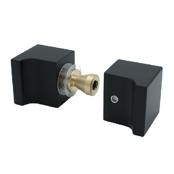 Duschtürgriff eckig, Art.Nr. SDK300, Schwarz matt