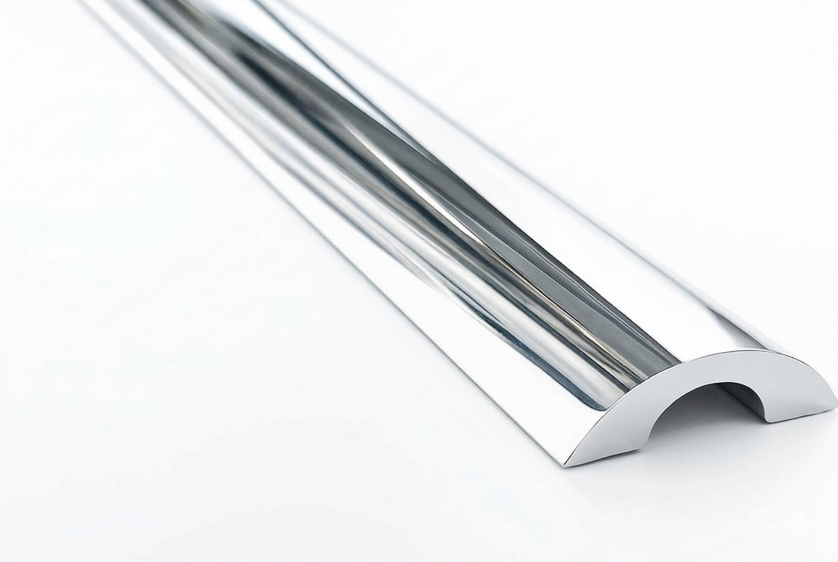 Schwallprofil rund SDT980 | Alu 6 mm | 5 Farben | 100–240 cm