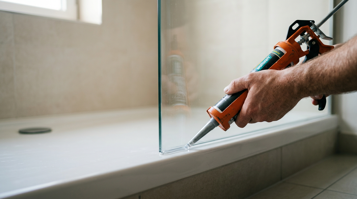 Silikonfuge an Glasdusche erneuern — Duschop