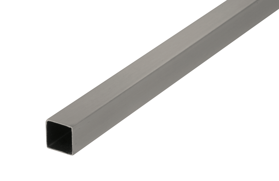 Stabilisierungsstange eckig 12 x 12 mm, 500 mm, Edelstahl gebürstet, Art.Nr. SQ1205BN
