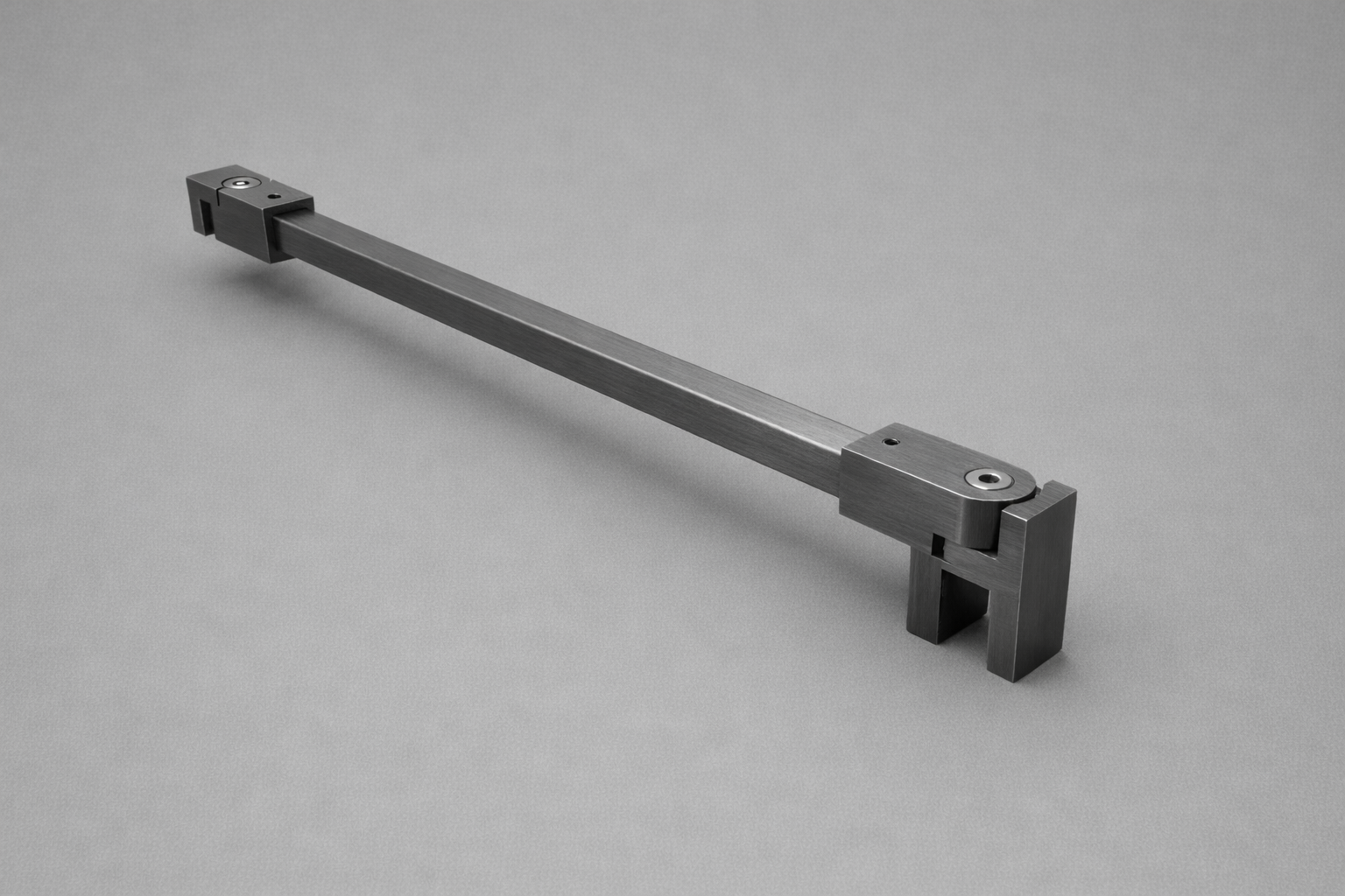 Stabilisierungsstangen-Set quadratisch – 1200 mm, 12x12 mm, flexibel für 8-10 mm Glas – Art.Nr. SQ1212SET