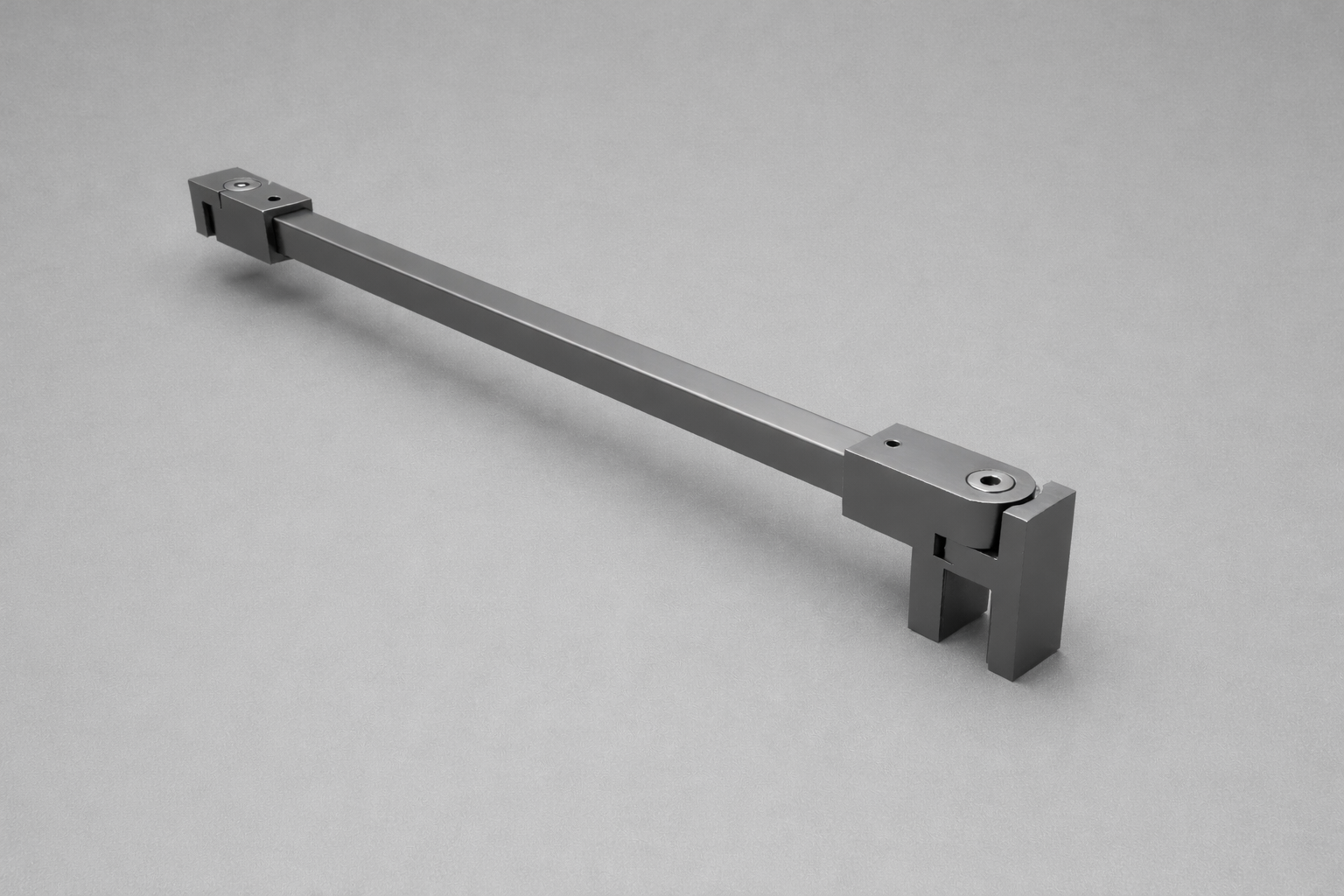 Stabilisierungsstangen-Set quadratisch – 1200 mm, 12x12 mm, flexibel für 8-10 mm Glas – Art.Nr. SQ1212SET