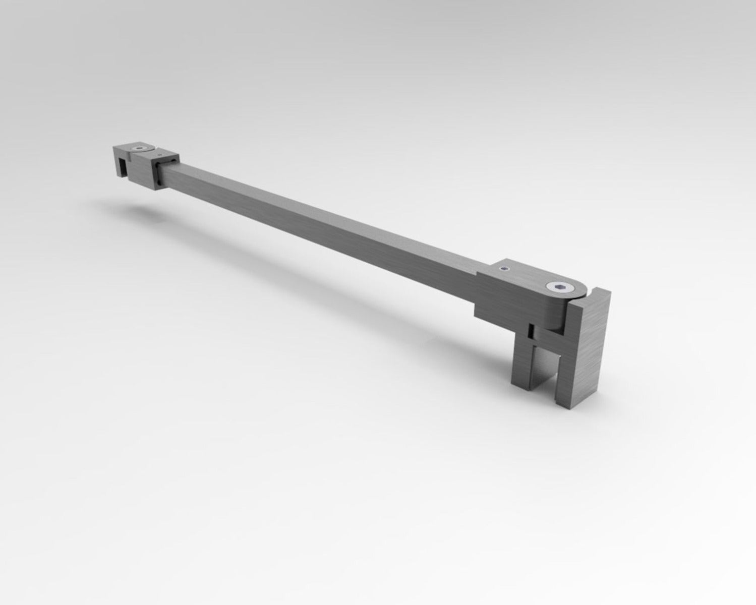 Stabilisierungsstange eckig 12x12 mm 1200 mm Graphit gebürstet