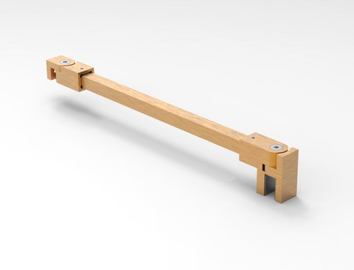 Kristhal Stabilisierungsstangen-Set quadratisch – 1200 mm, 12x12 mm, flexibel für 8-10 mm Glas – Art.Nr. S1212SET