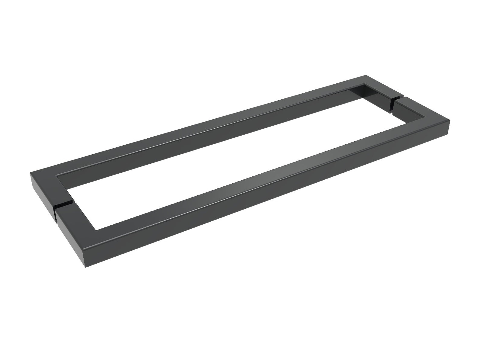 Griffgarnitur Slim Elegance 15×15 mm in Schwarz matt