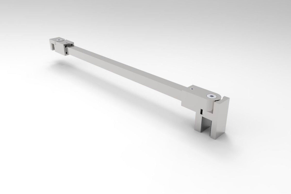 Stabilisierungsstange eckig 12x12 mm 1200 mm Chrom glanz