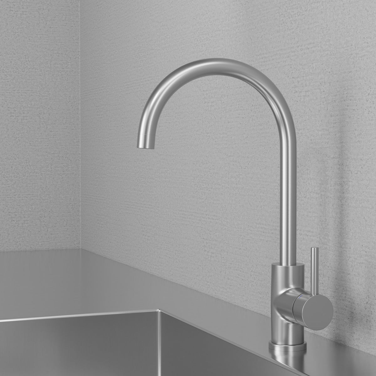 ScandTap Curve Küchenarmatur, Edelstahl gebürstet, Originalfoto