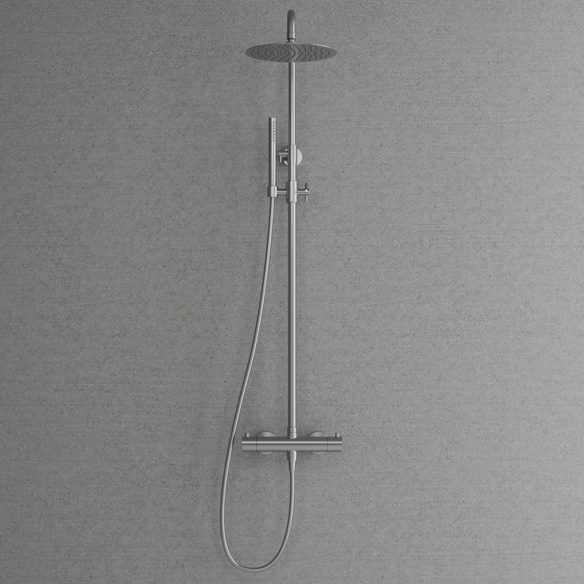 ScandTap Pleasure 2 Regendusch-Set Aufputz, Edelstahl gebürstet, Originalfoto
