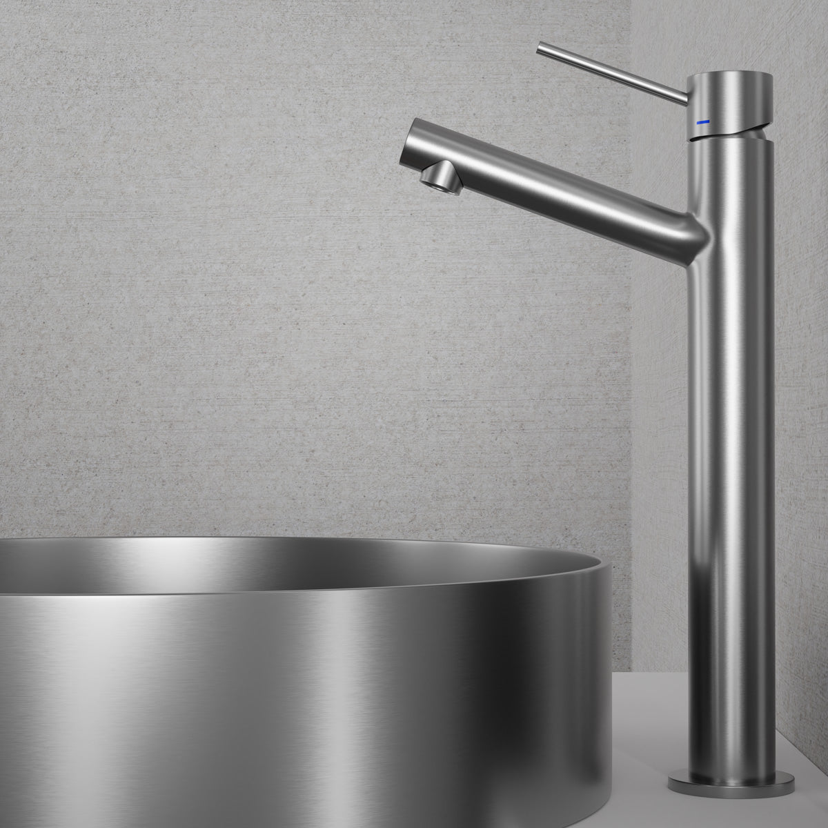 ScandTap Vector High Waschtischarmatur, Edelstahl gebürstet, Originalfoto