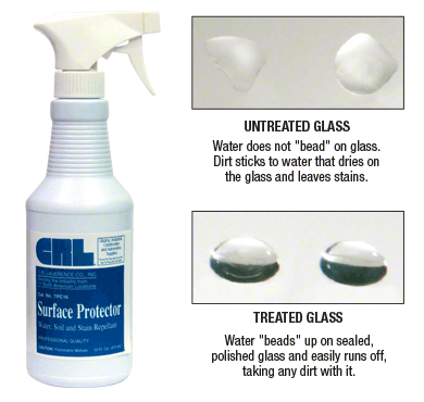 Glas-Versiegelung wasserabweisend transparent 473 ml für Duschglas, Art.Nr. TPC16