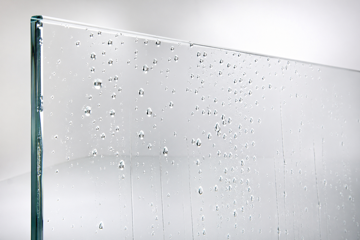 vetroShower Pearl Antikorrosionsglas mit Lotus-Effekt für die Dusche