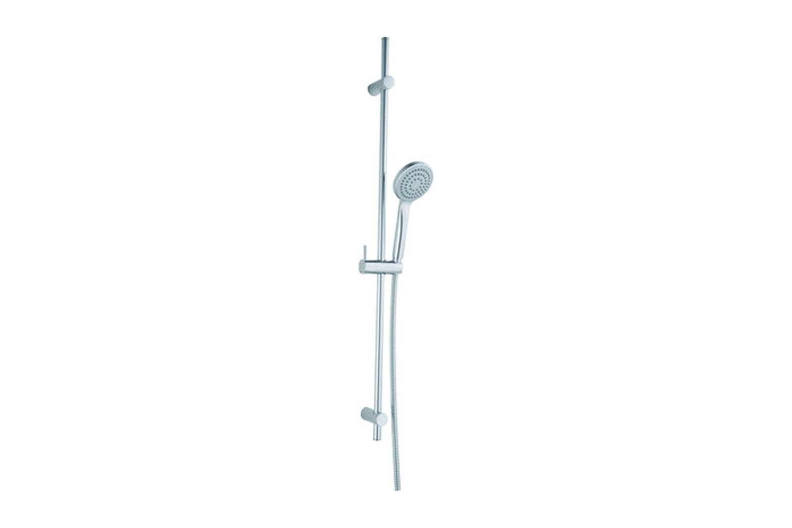 Vigour one V1 Brausegarnitur, Wandstange 90 cm mit Handbrause und Metallschlauch, verchromt
