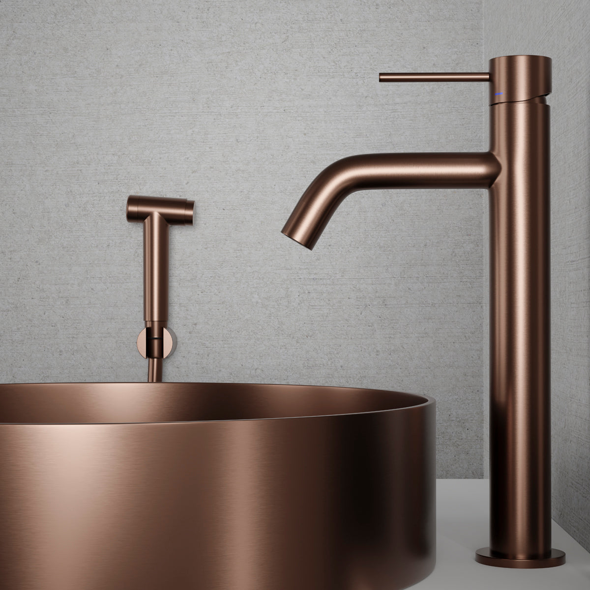 ScandTap Voyage High B Waschtischarmatur mit Bidet-Düse, Amber