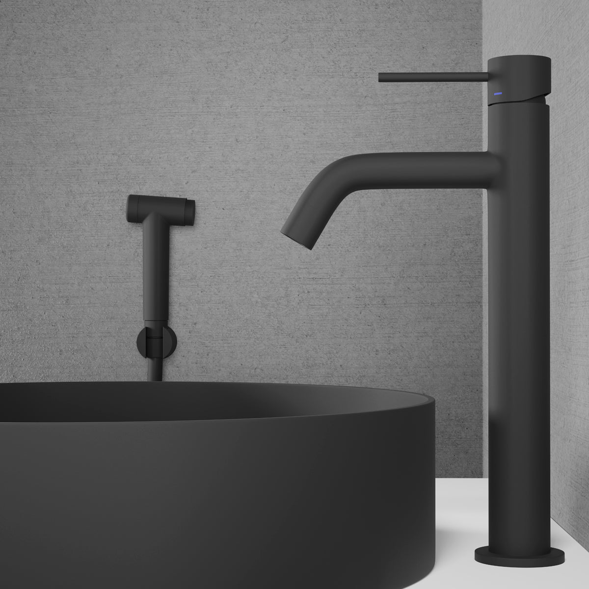 ScandTap Voyage High B Waschtischarmatur mit Bidet-Düse, Coal