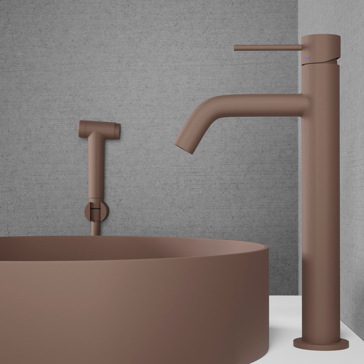 ScandTap Voyage High B Waschtischarmatur mit Bidet-Düse, Rust
