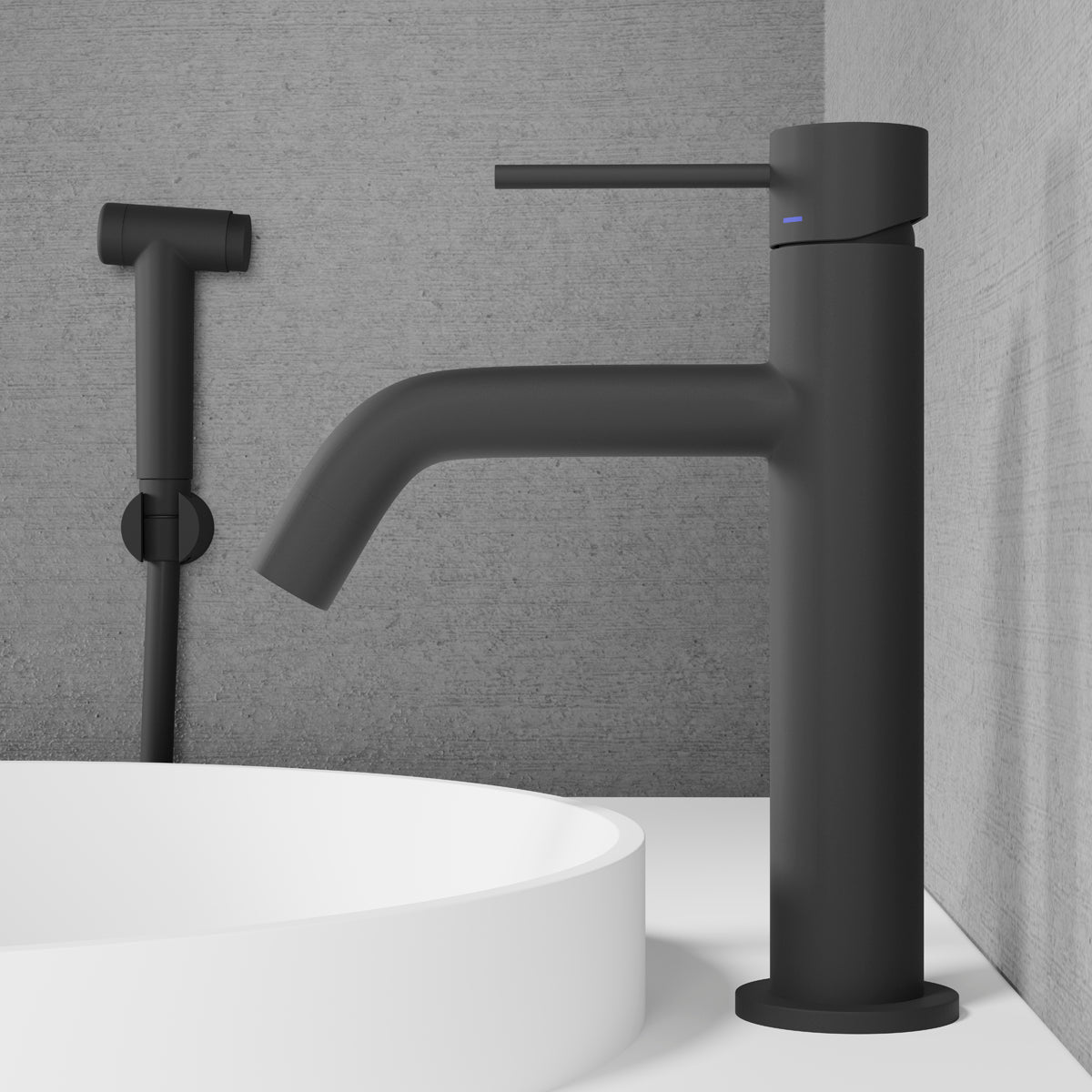 ScandTap Voyage Medium B Waschtischarmatur mit Bidet-Düse, Coal