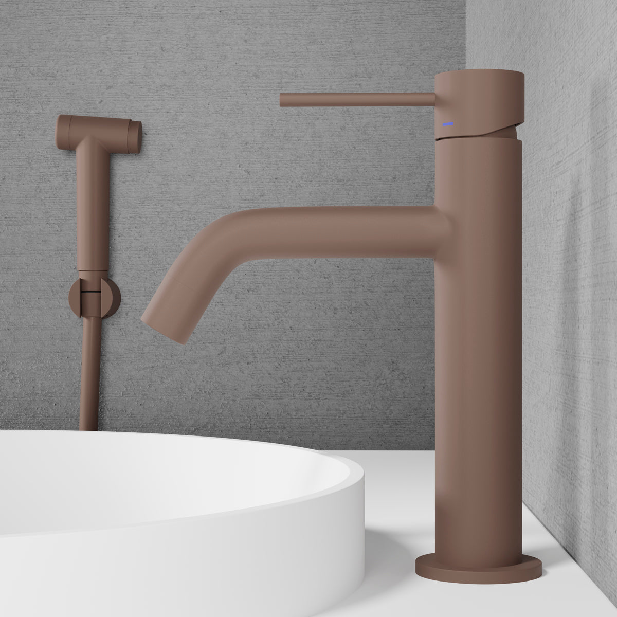ScandTap Voyage Medium B Waschtischarmatur mit Bidet-Düse, Rust