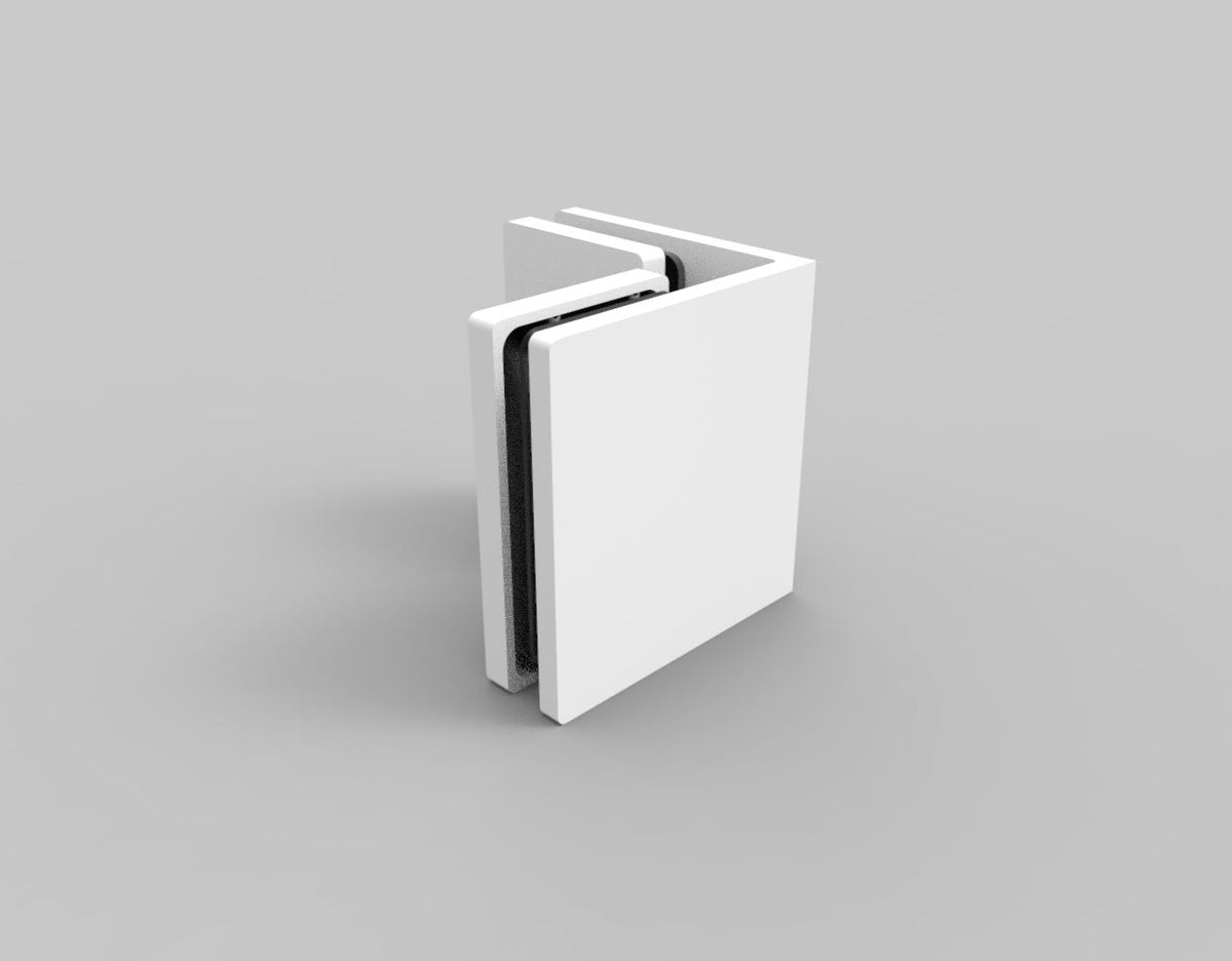 Bellagio Winkelverbinder 90° Glas–Glas, verschiedene Farben