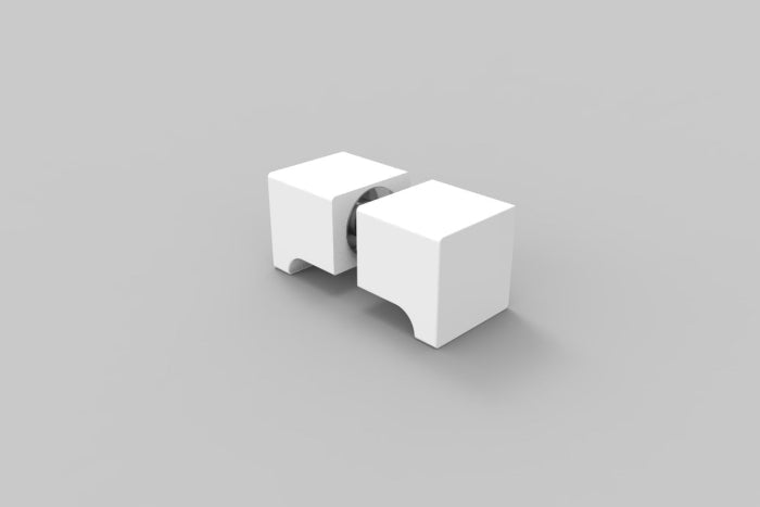 Duschtürgriff eckig, Art.Nr. SDK300, Weiß